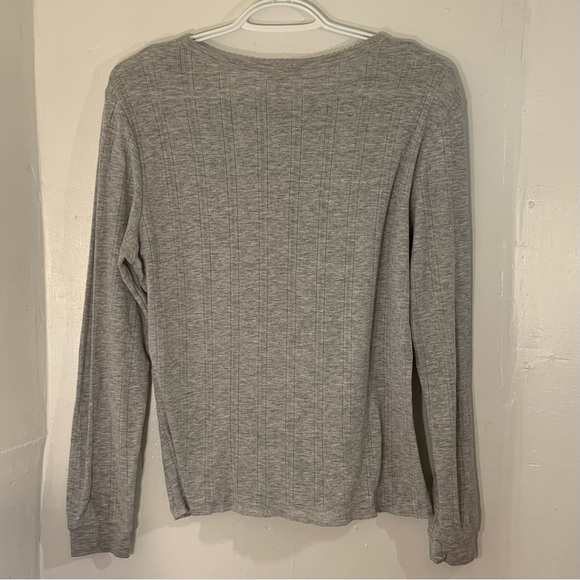 💫 [2/$20] SONOMA LIFE+STYLE INTIMATES WOMENS GREY LONG SLEEVE TOP SIZE MEDIUM💫 - Picture 2 of 3